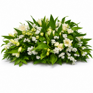 Arreglo floral con base de Oasis - Con alstroemerias